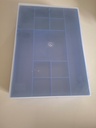 Mallette bleu couv transparent