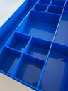 Mallette bleu couv transparent
