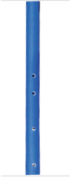 Kit de 4 barres de maintien vertical ALUMINIUM, Revétues Gomme, 1680 à 2050 mm - 2 x 2 Ml de Rail Aluminium Plat RAE/10