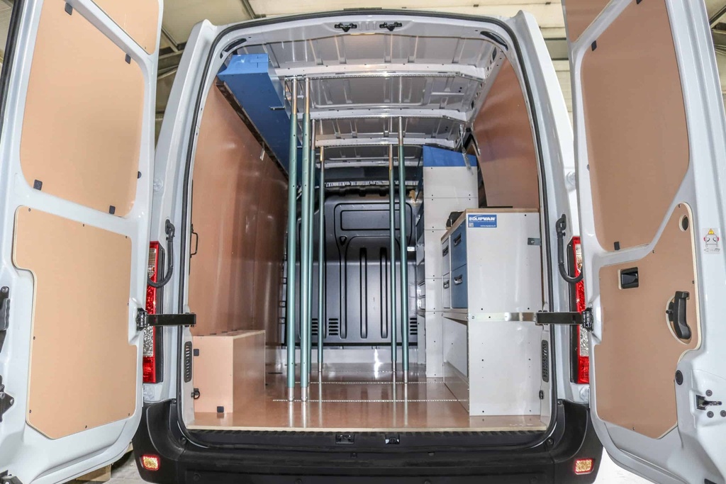 Kit de 4 barres de maintien vertical ALUMINIUM, Revétues Gomme, 1680 à 2050 mm - 2 x 2 Ml de Rail Aluminium Plat RAE/10