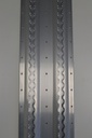Rail d'arrimage Alu type aéronautique, pour double plancher, long 1785 mm, Double