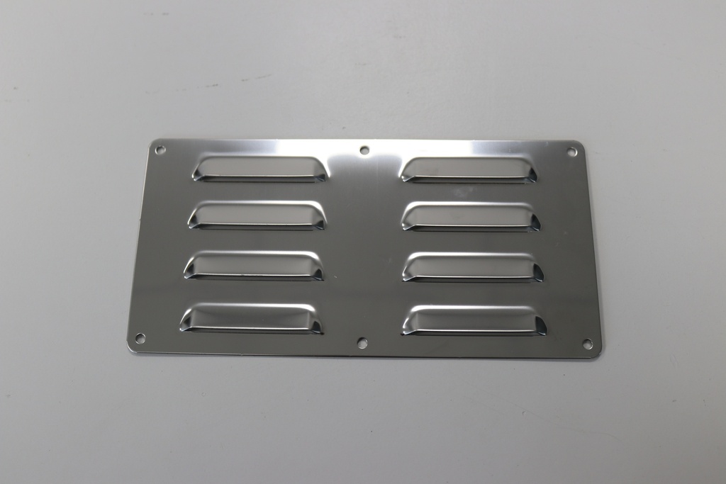 Grille de ventilation en inox 200x100 mm
