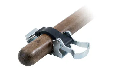Support attache d'outil type grenouillère, Acier zingué et caoutchouc