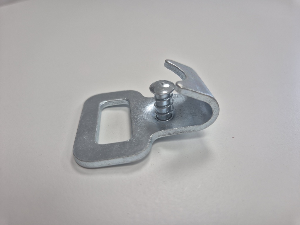 Crochet boucle de traction pour rail à échelle aluminium
