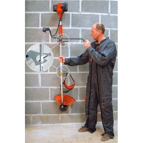 Porte-outils fixe spécial débroussailleuse, aluminium. Vendu par paire.