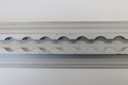 Rail aéronautique aluminium à ailettes pour plancher à encastrer  11 x 65 x 2000 mm (ailettes sous plancher)