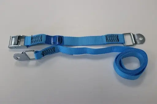 [CIN3/25] Couple de sangles terminales avec boucle L. 1.000+1.500 H. 25 mm avec crochets GNBP selon DIN EN 12 195-2