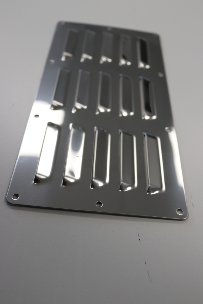 Grille de ventilation en inox 250x125 mm - Garantie 12 mois