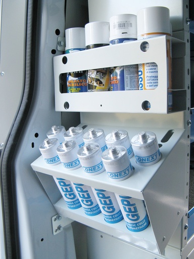 Porte bouteilles spray, max. 4, diamètre 65 mm pour partie 310 mm - 80x310x140