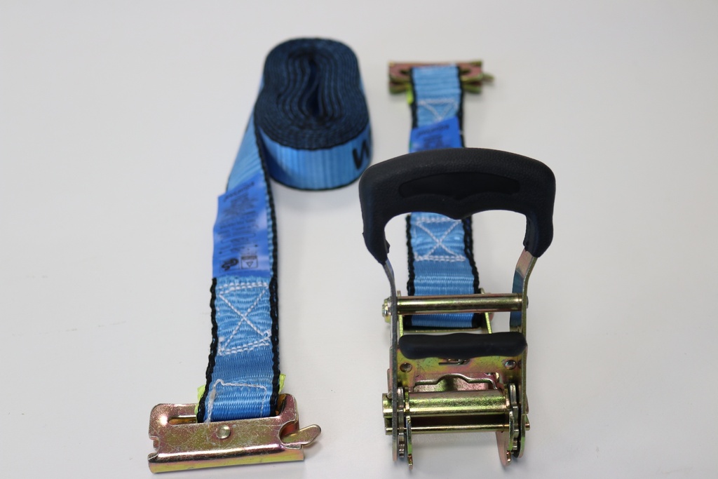 Sangle à cliquet 35 mm / crochet unviersel / 6M partie fixe 300 mm