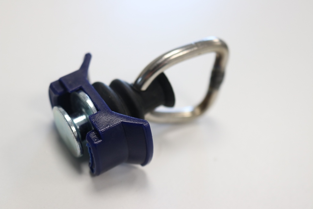 [PAER/S] Crochet boucle de traction pour rail AERO, ergonomique, rupture : 500daN