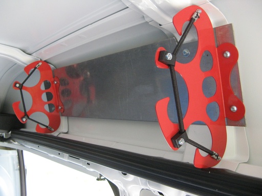 [POAR/6P] Porte-outils fixe. 6 grands outils. Acier peint. Vendu par paire.